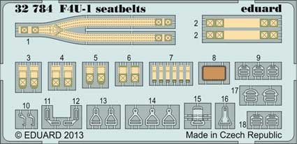 Eduard 32784 F4U seatbelts