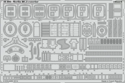 Eduard 48803 SET Merlin HC.3 exterior (AIRF) 1/48