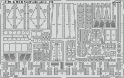 Eduard 481045 Ju 88C-6b Night Fighter exterior (ICM) SET 1:48