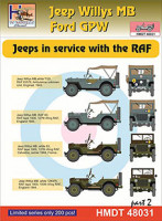 Hm Decals HMDT48031 1/48 Decals J.Willys MB/Ford GPW in RAF service 2