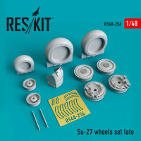 Reskit RS48-0256 Su-27 колеса set late (ACAD,GWH,EDU,KITTYH) 1/48