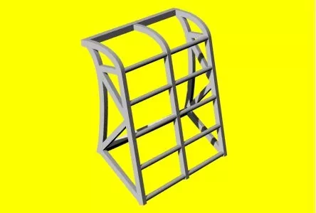 Lf Model 3D7236 Access ladder for MB-326 (3D-Printed) 1/72