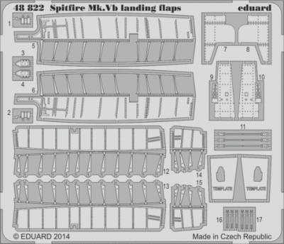 Eduard 48822 Spitfire Mk.V landing flaps
