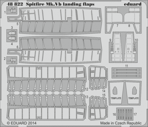 Eduard 48822 Spitfire Mk.V landing flaps