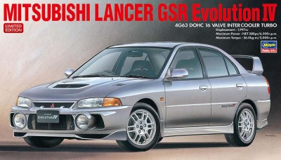 Hasegawa 20726 Автомобиль Mitsubishi Lancer GSR Evolution IV (Limited Edition) 1/24