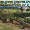 Bronco CB35163 British Airborne 75mm Pack Howitzer & 1/4 Ton Truck w/Trailer 1/35