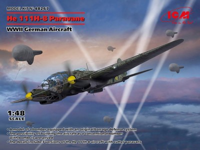 ICM 48267 He 111H-8 Paravane, German WWII Aircraft 1/48