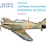 Quinta studio QD32139 Hawker Hurricane Mk.IIb (Revell) 1/32