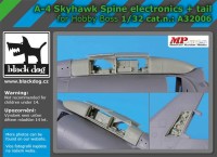 Black Dog BDOA32006 Douglas A-4E Skyhawk spine electronic + tail (designed to be used with Trumpeter kits) 1/32