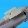 Black Dog BDOA32006 Douglas A-4E Skyhawk spine electronic + tail (designed to be used with Trumpeter kits) 1/32