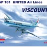 Mach 2 MACHGP101 Vickers Viscount 700 with decals for United 1/72