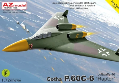 Az Models 78094 Gotha P.60C-6 'Raptor' (3x camo) 1/72