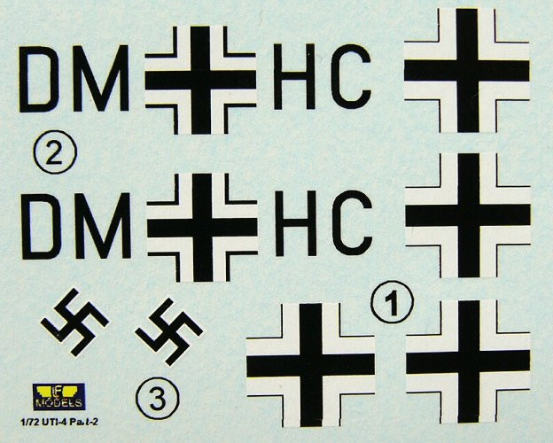 LF Model C7214 Decals for UTI-4 trainer (Germany) 1/72