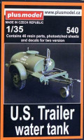 Plus model 540 1/35 US Trailer water tank (complete resin kit)