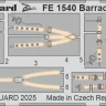 Eduard FE1540 Barracuda seatbelts STEEL (TRUMP) 1/48