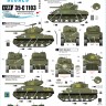 Star Decals 35-C1103 French Shermans # 2. M4A3, M4A3 105mm, M4A3 76mm. 501e RCC, 12eme CUIR, 12eme RCA 1/35