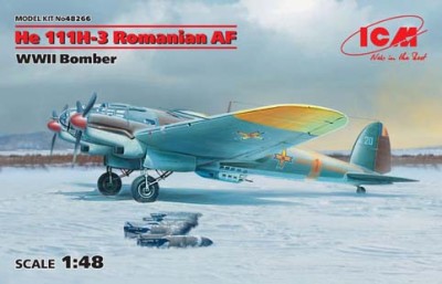 ICM 48266 He 111H-3 ВВС Румынии, Бомбардировщик II МВ 1/48