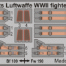 Eduard FE812 Seatbelts Luftwaffe WWII fighters STEEL 1/48