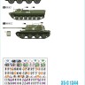 Star Decals 35-C1344 DDR-NVA # 3. East Germany. T-72 and Fighting Vehicles 1960-80s. Generic smaller numbers, and national insignia (Soviet] 1/35