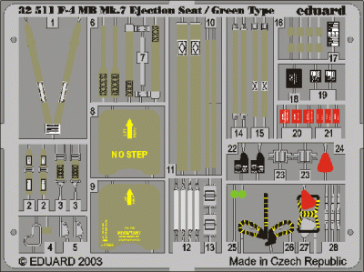 Eduard 32511 F-4 ejection seat green