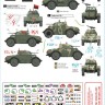 Star Decals 72-A1105 Nicaragua. Guarda Nacional and Sandinista guerilla. Staghound Mk.I, M4A3E8 105mm Sherman 1/72