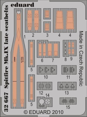 Eduard 32667 Spitfire Mk.IX late seatbelts TAM