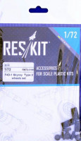 Reskit RS72-0199 F4D-1 Skyray Type 2 - wheels (TAM,AIRF) 1/72