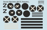 Print Scale M72010 Mask Savoia-Marchetti SM.79 Part 1 1/72