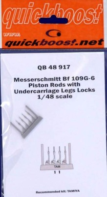 QuickBoost QB48917 Bf 109G-6 piston rods w/ undercarr.legs (TAM) 1/48
