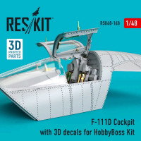 Reskit RSU48-0168 F-111D Cockpit w/ 3D decals (HOBBYB) 1/48