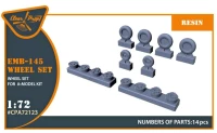 Clear Prop CPA72123 EMB-145 wheel set (AMODEL) 1/72