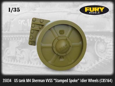 Fury Models 35034 M4 Sherman VVSS &quot;Stamped Spoke&quot; Idier Wheels (C85164) 1/35