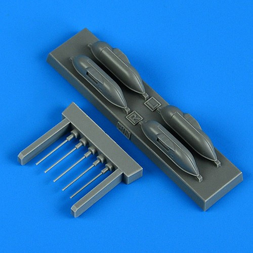 QuickBoost QB72661 Bf 109G-6/R6 cannon pods (FINE MOLDS) 1/72