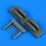 QuickBoost QB72661 Bf 109G-6/R6 cannon pods (FINE MOLDS) 1/72