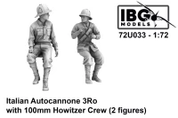 IBG Models U7233 Italian Autocann. 3Ro w/ 100mm Howitzer Crew 1/72