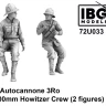 IBG Models U7233 Italian Autocann. 3Ro w/ 100mm Howitzer Crew 1/72