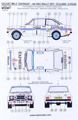 Reji Model 151 Ford Escort Mk.II - 4th RAC Rally 1977 1/24