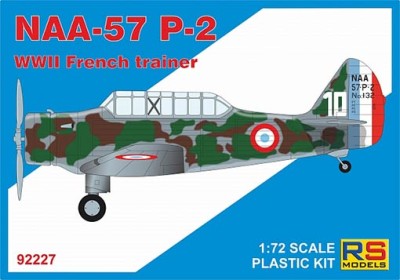 Rs Model 92227 NAA-57 P-2 French WWII Trainer (5x camo) 1/72
