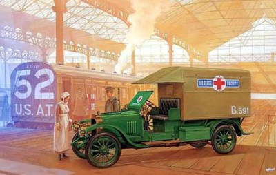 Roden 72717 Vauxhall D-Type Ambulance 1/72