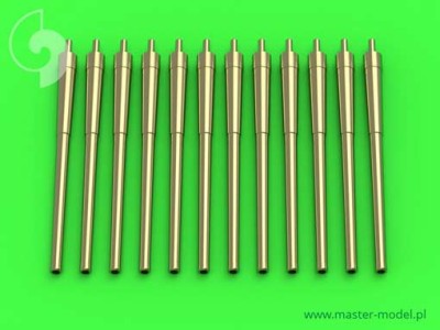 Master SM-700-050 USN 14in/50 (35,6 cm) gun barrels - for turrets without blastbags (12pcs) - New Mexico (BB-40) and Tennessee (BB-43) classes