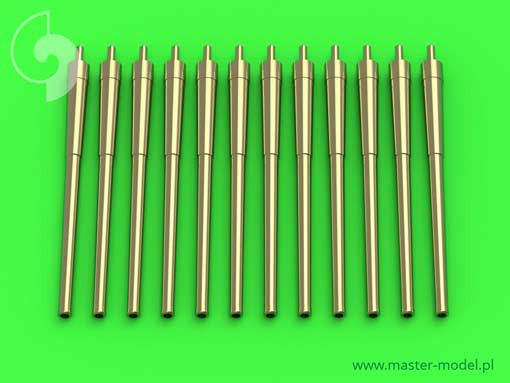 Master SM-700-050 USN 14in/50 (35,6 cm) gun barrels - for turrets without blastbags (12pcs) - New Mexico (BB-40) and Tennessee (BB-43) classes