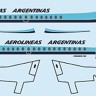 F-rsin Plastic FRP4090 Fokker F-28-1000 Aerolineas Argentinas 1/144