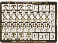 White Ensign Models PE 0733 KRIEGSMARINE ANTI-AIRCRAFT WEAPONS 1/700