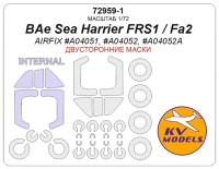 KV Models 72959-1 BAe Sea Harrier FRS1 / FA2 (AIRFIX #A04051, #A04052, #A04052A) - (двусторонние маски) + маски на диски и колеса AIRFIX GB 1/72