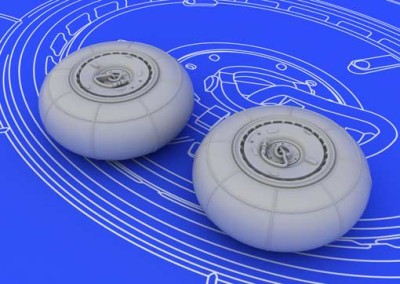 Eduard 672013 1/72 Набор дополнений Bf 110G wheels