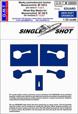 Q-M-T M32020 1/32 Mask Bf 109 E-1,3,4,7 (EDU)