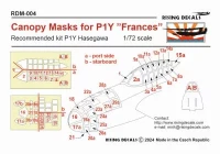 Rising Decals DM-004 Canopy mask for P1Y 'Frances' (HAS) 1/72