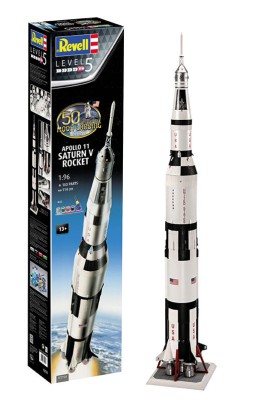 Revell 03704 Подарочный набор Аполлон-11: Ракета-носитель Сатурн-5 1/96