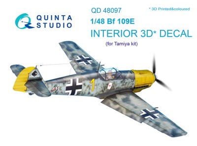 Quinta studio QD48097 Bf 109E (для модели Tamiya) 1/48