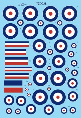 Aims AIMS72D038 RFC/RAF roundels 1/72 Aims AIMS72D038 RFC/RAF roundels 1/72
